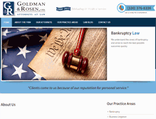Tablet Screenshot of goldman-rosen.com
